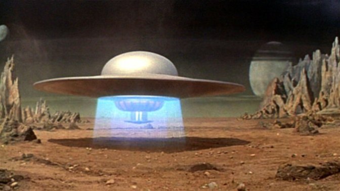 Image: UFO from Forbidden Planet, 1956.