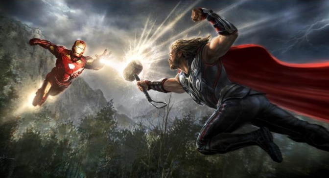 Image: Iron Man vs Thor