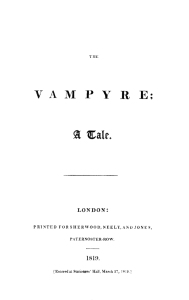 Title Page: The Vampyre